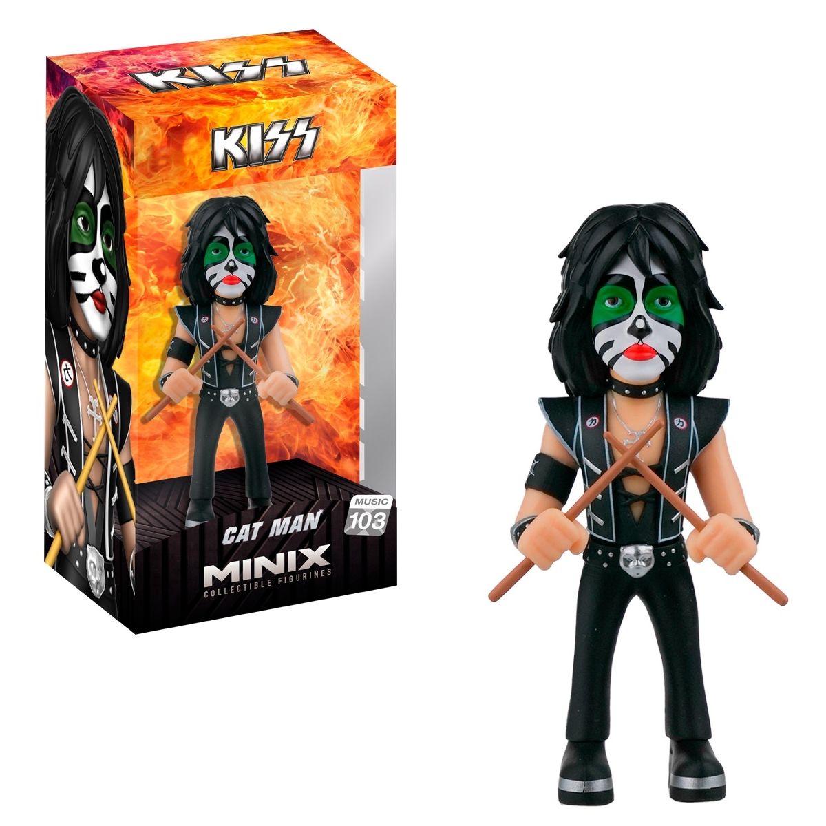 KISS The Catman 4 3/4"H Collectible Vinyl Figure from MINIX