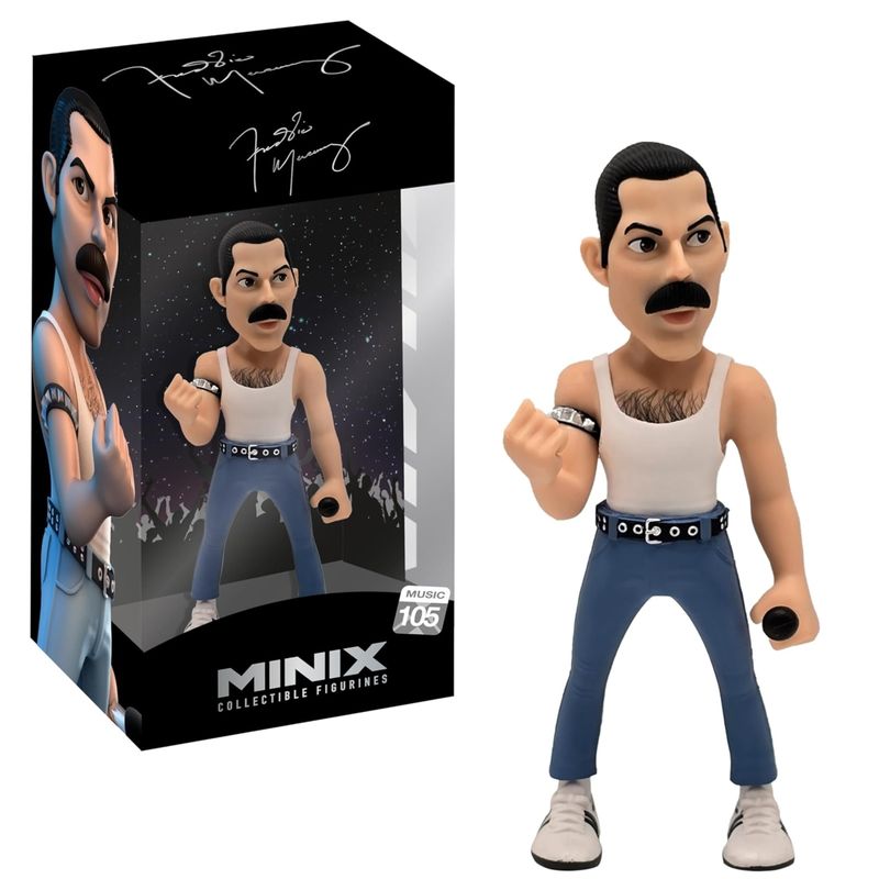 Queen Freddie Mercury 4 3/4"H Collectible Vinyl Figure from MINIX