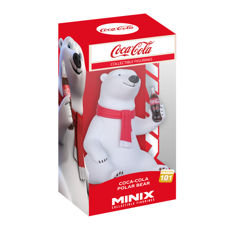 Coca-Cola Polar Bear 4 3/4"H Collectible Vinyl Figure from MINIX
