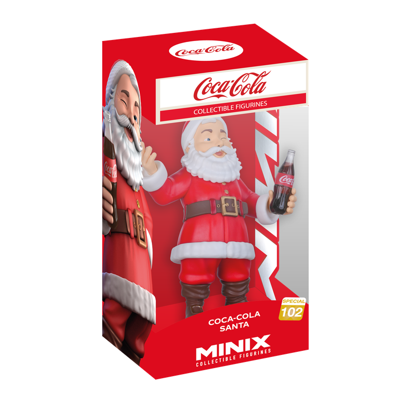 Coca-Cola Santa 4 3/4"H Collectible Vinyl Figure from MINIX