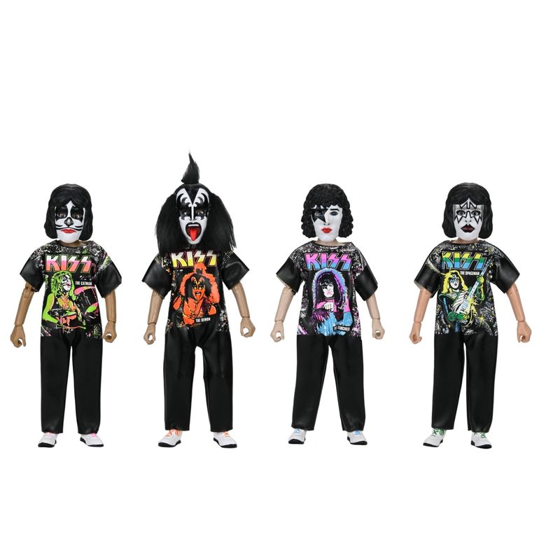KISS 5 1/2"H Set of 4 Ben Cooper Costumed Kids Action Figures