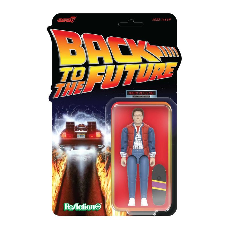 Back to the Future 3 3/4"H Marty McFly '85 ReAction+ Figure