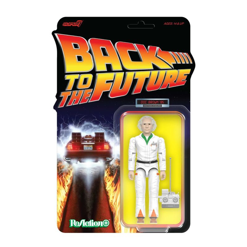 Back to the Future 3 3/4"H Doc Brown '85 ReAction+ Figure