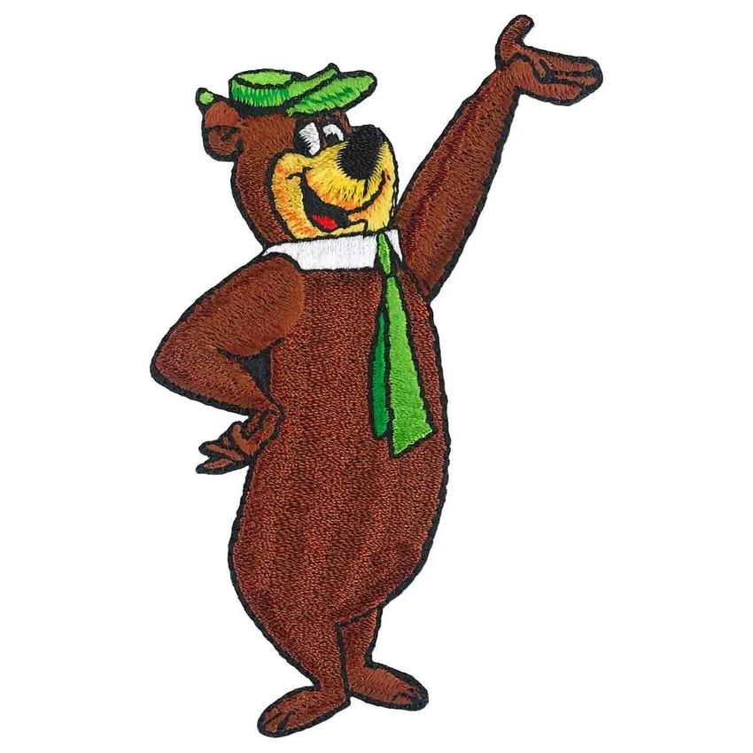 Hanna-Barbera Yogi Bear 4"H Embroidered Iron-On Patch