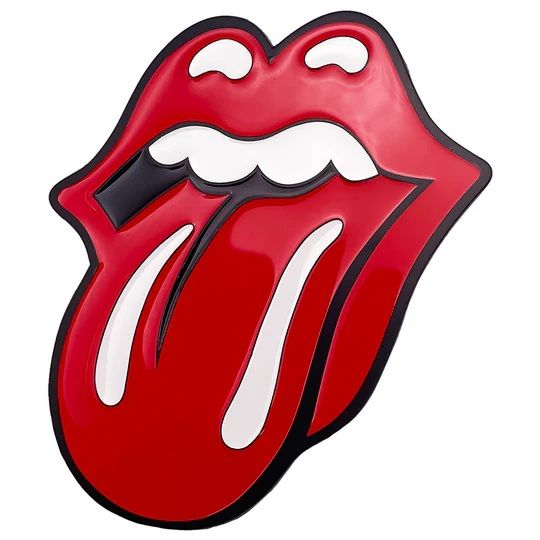 Rolling Stones Tongue Enameled Metal Magnet
