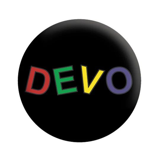 DEVO Logo 1 1/4"D Pinback Button