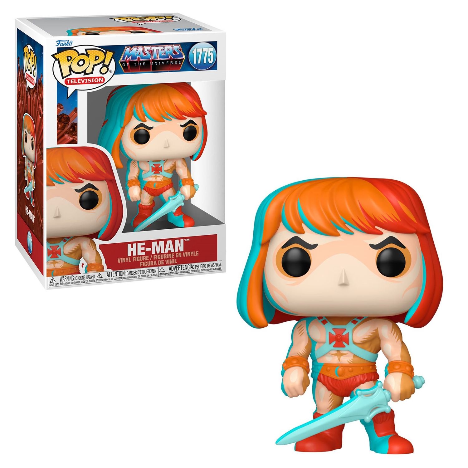 Masters of the Universe He-Man (Retro Neon) POP! Television Vinyl Figure #1775