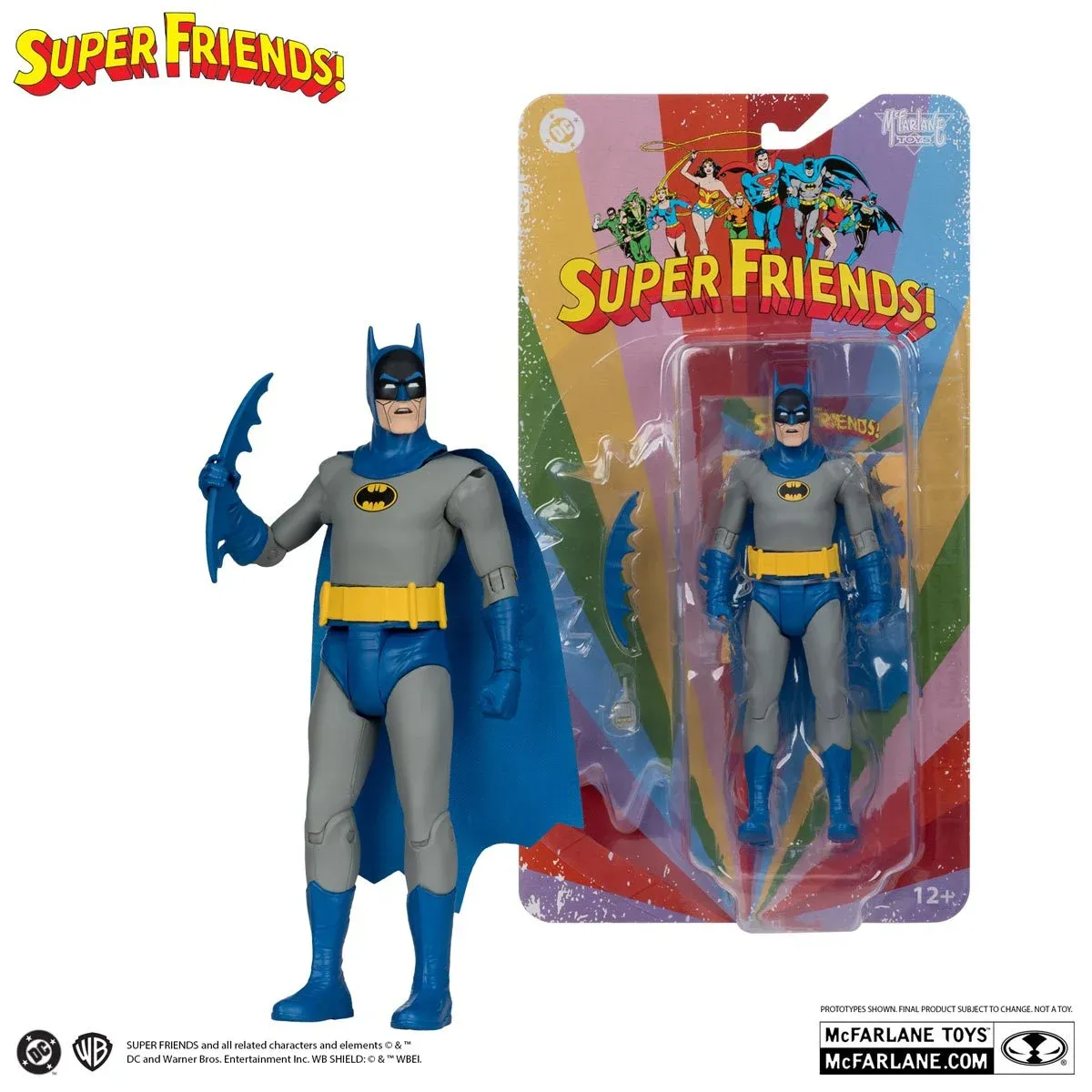 Batman Super Friends 6"H Bizarro Batman Action Figure