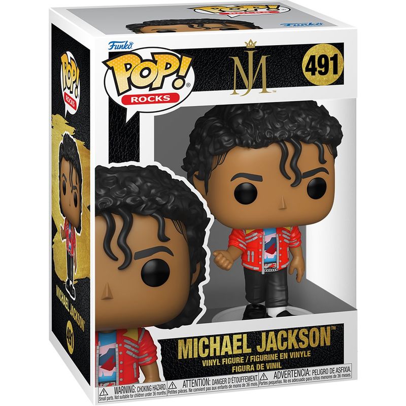 Michael Jackson Beat It 4 1/4"H POP! Rocks Vinyl Figure #491