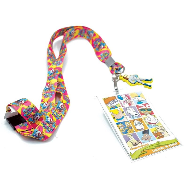 Ren &amp; Stimpy Cloth Lanyard with Pouch and Clip