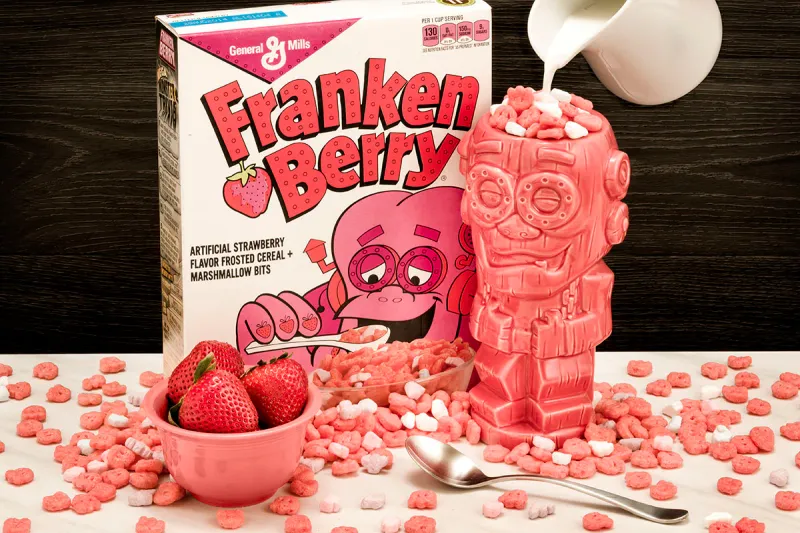 General Mills Monster Cereals Franken Berry Geeki Tikis 22 ounce Ceramic Mug