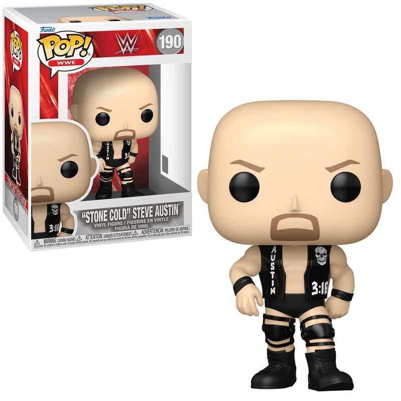 WWE Stone Cold Steve Austin 3 3/4"H POP! WWE Vinyl Figure #190