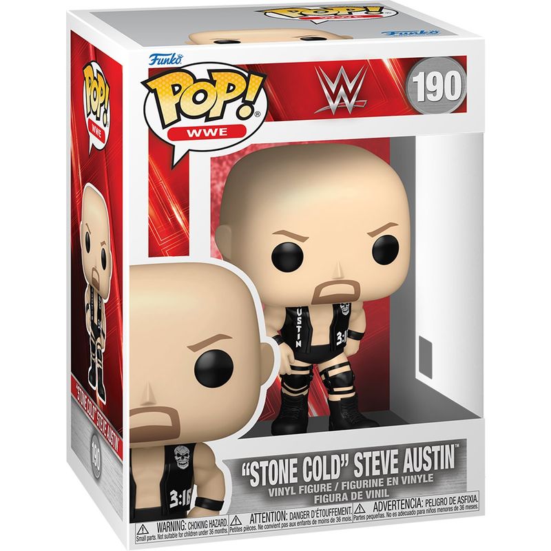 WWE Stone Cold Steve Austin 3 3/4"H POP! WWE Vinyl Figure #190