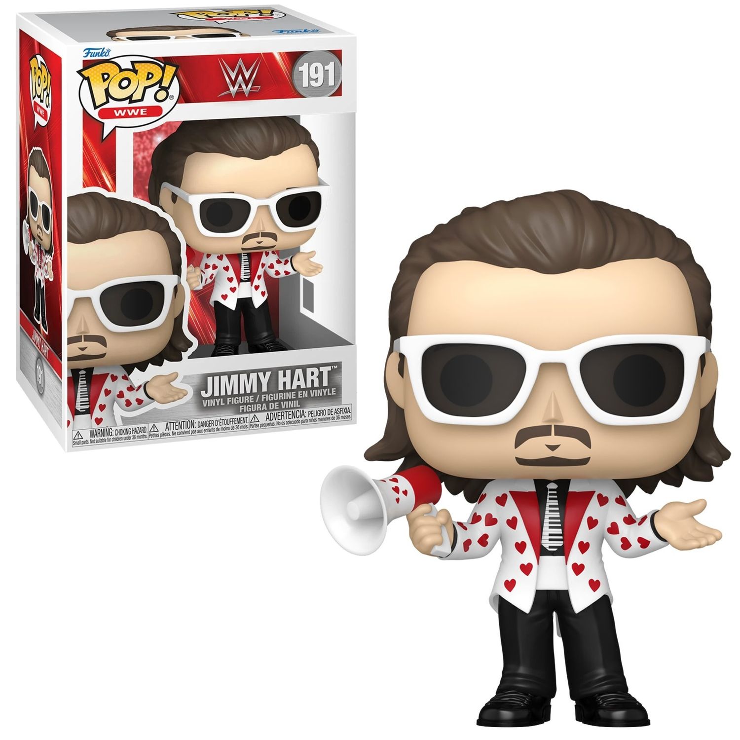 WWE Jimmy Hart 3 3/4"H POP! WWE Vinyl Figure #191