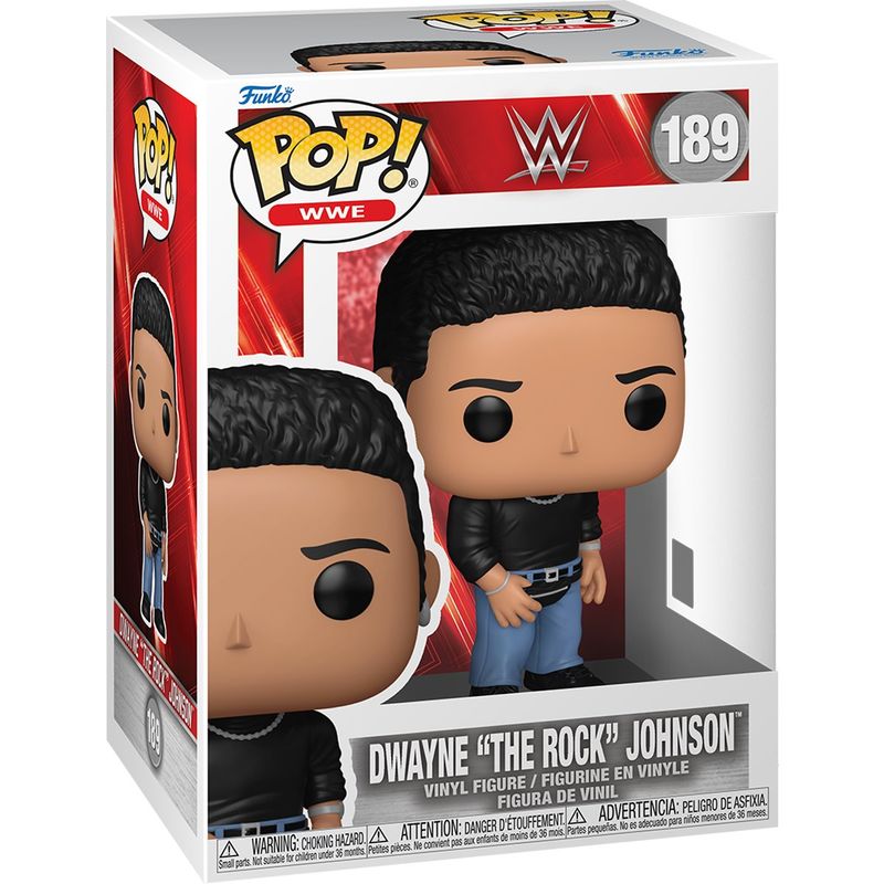 WWE Dwayne "The Rock" Johnson with Fanny Pack 3 3/4"H POP! WWE Vinyl Figure #189