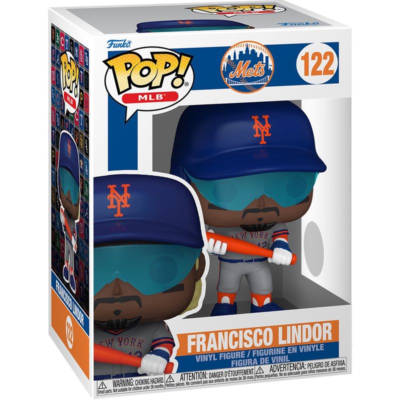 MLB Francisco Lindor New York Mets 3 3/4"H POP! MLB Vinyl Figure #122