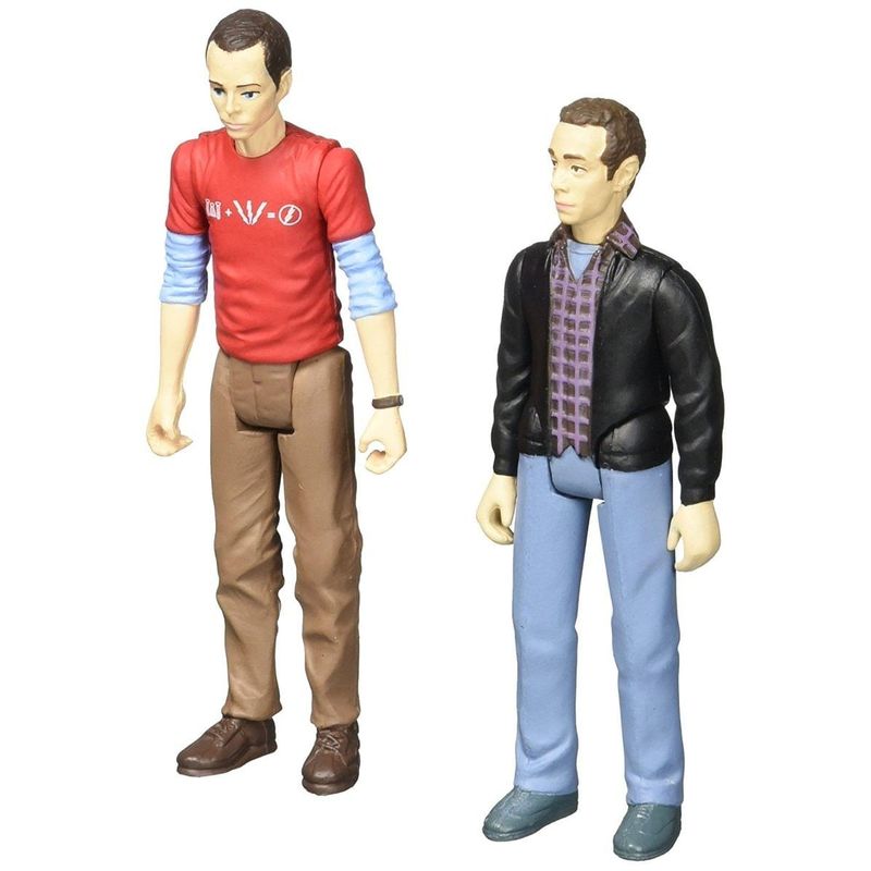 The Big Bang Theory 3 3/4"H Sheldon and Stuart Action Figures Box Set - EXCLUSIVE