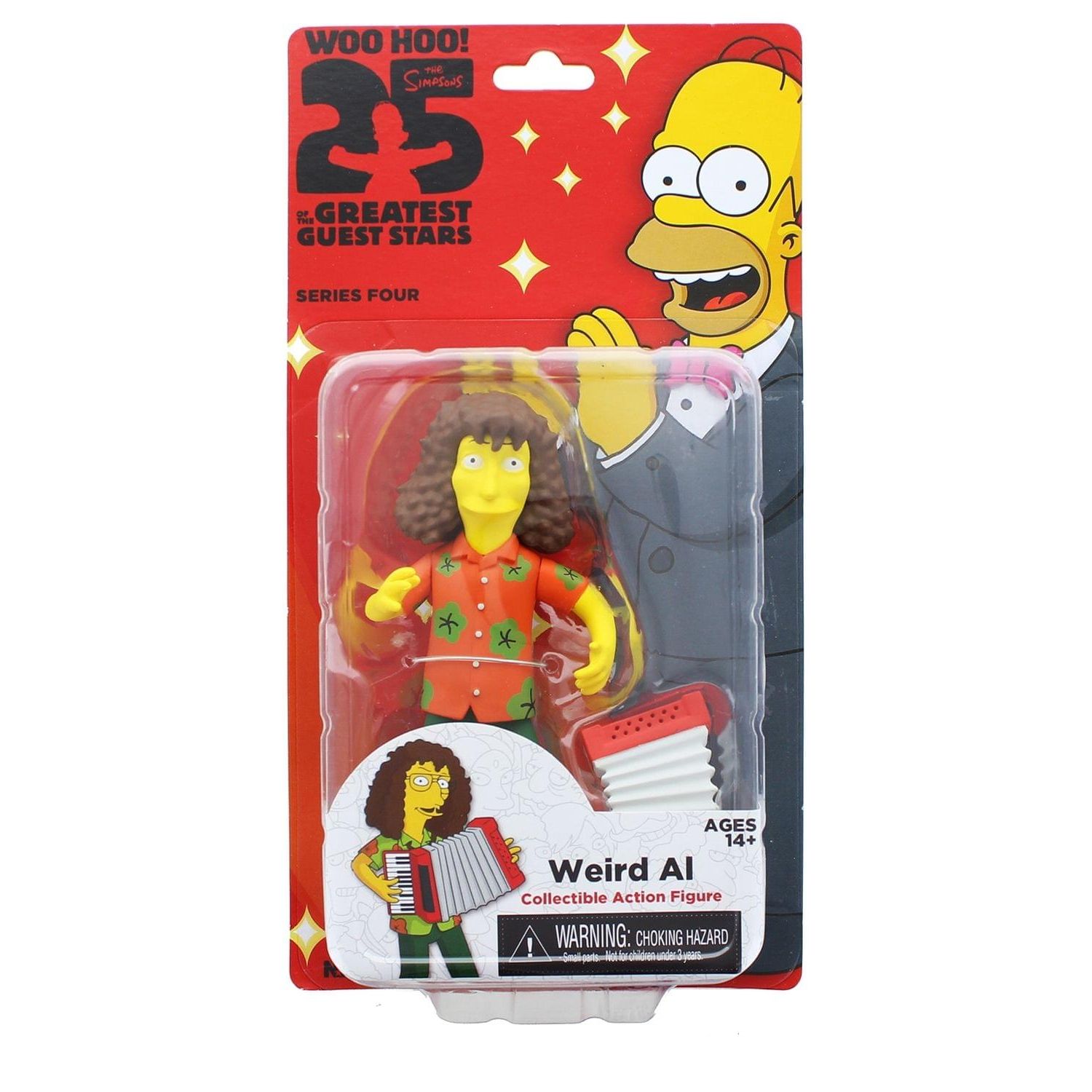 The Simpsons 5"H Weird Al Yankovich Action Figure - 25 of the Greatest Guest Stars Series 4 - Season 19 Episode 11