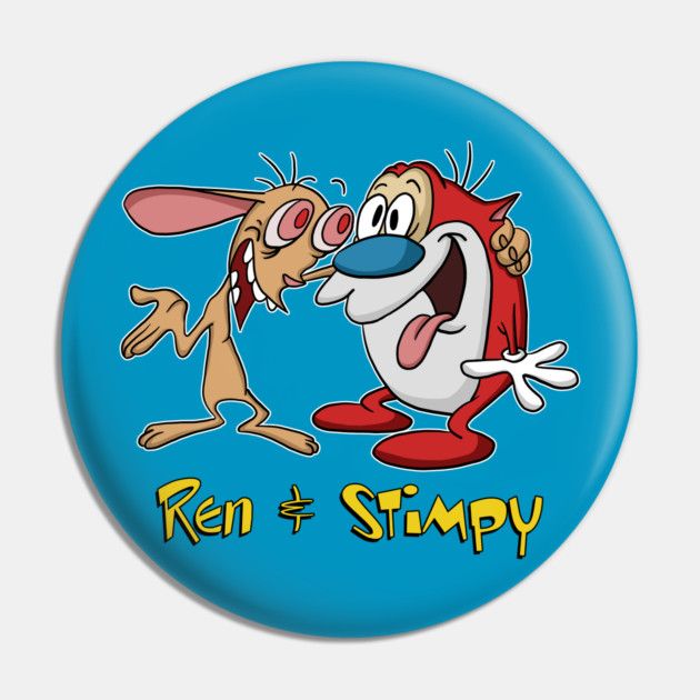 Ren &amp; Stimpy Pals 2 1/4"D Pinback Button