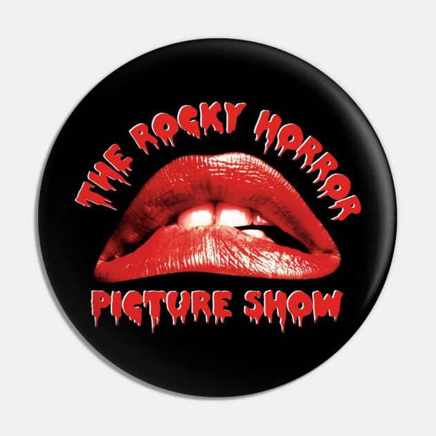 Rocky Horror Picture Show Lips Logo 2 1/4"D Pinback Button