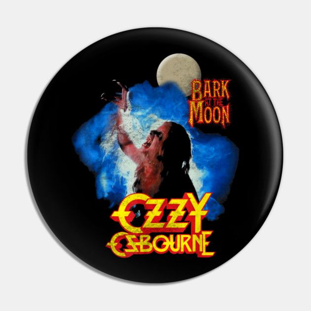 Ozzy Osbourne "Bark at the Moon" 2 1/4"D Pinback Button
