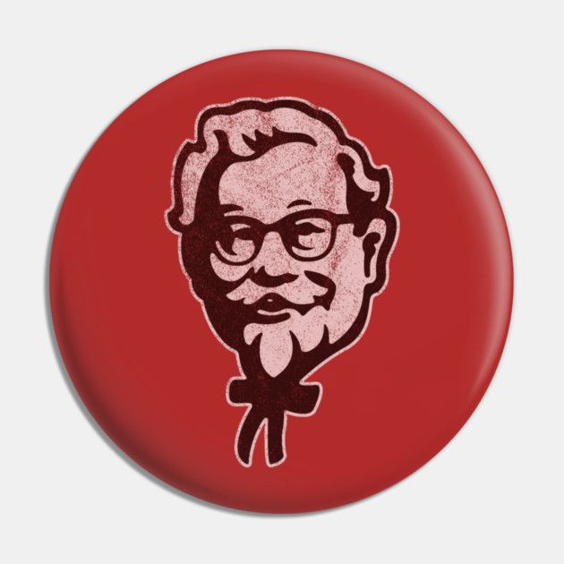 KFC Colonel Sanders 2 1/4"D Pinback Button