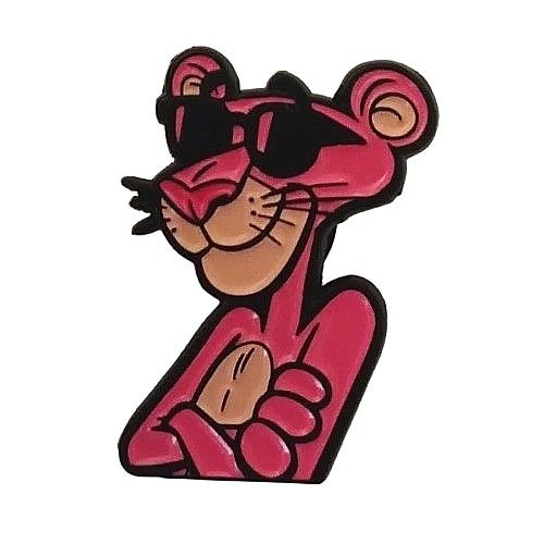 Pink Panther with Sunglasses Enamel Pin / Tie Tack