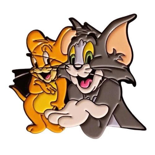 Tom and Jerry Large Enamel Pin / Tie Tack