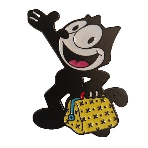 Felix the Cat with Magic Bag Enamel Pin / Tie Tack