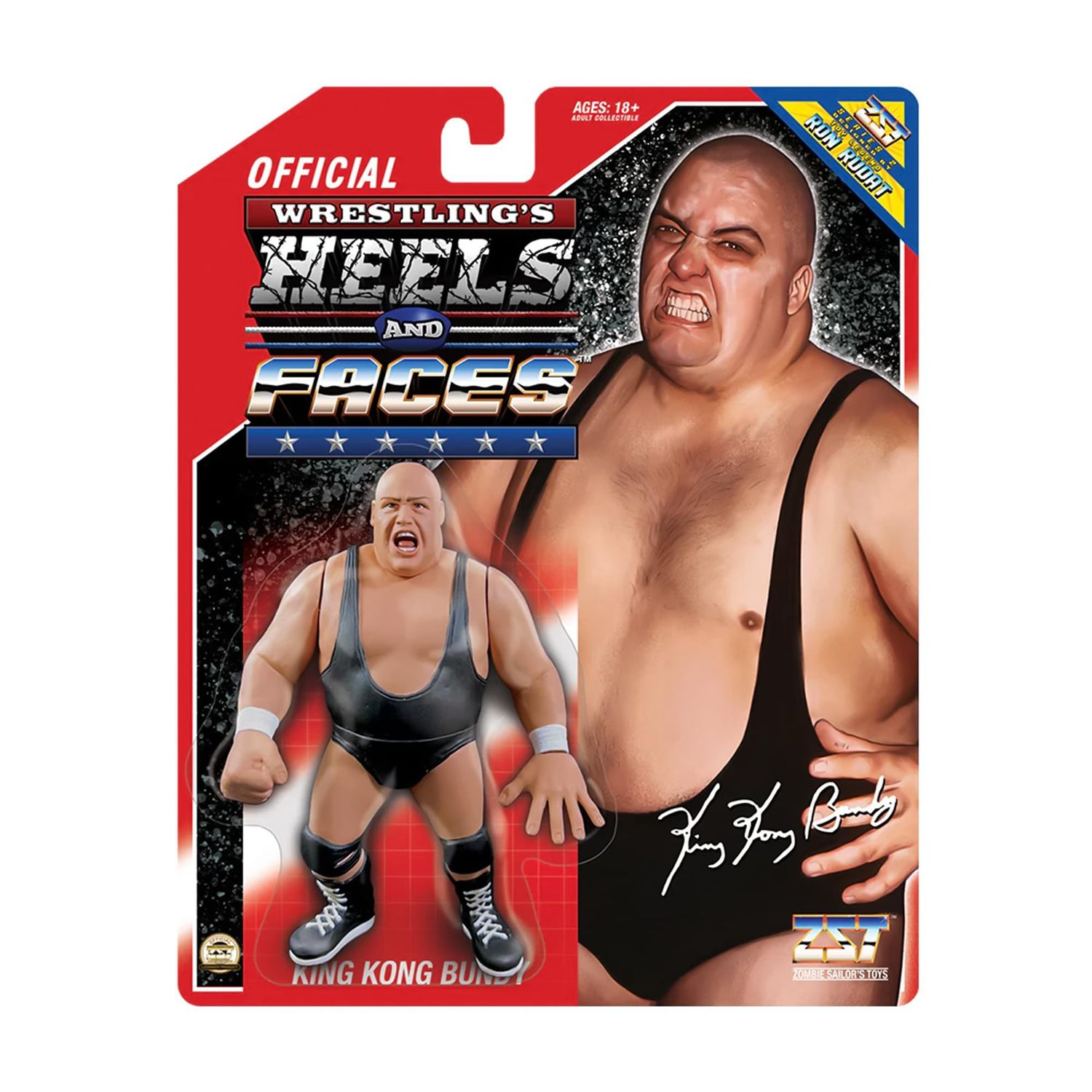 WWE King Kong Bundy 4 1/2"H Wrestling's Heels and Faces Series 2 Action Figure