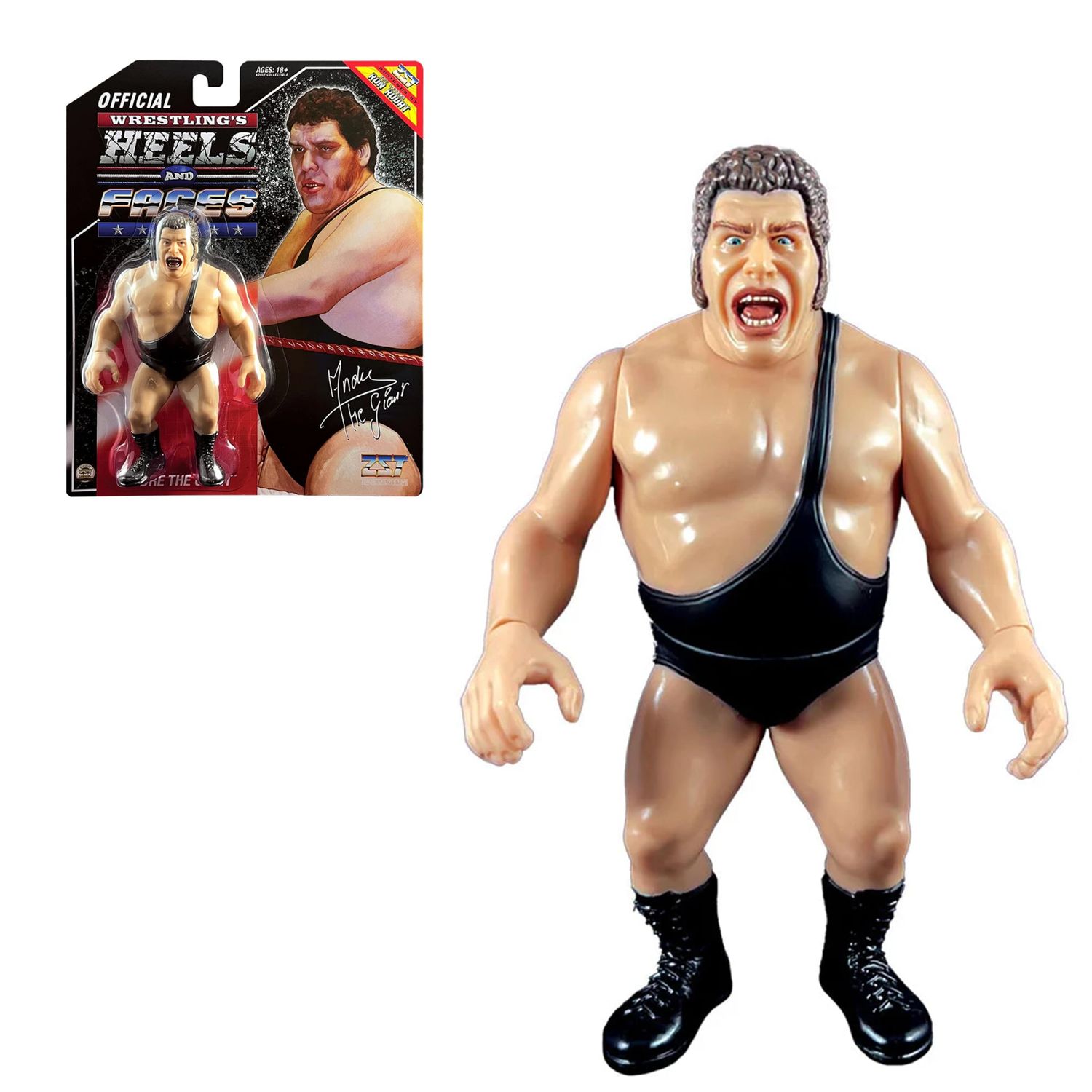 WWE Andre the Giant (Black Strap) 4 1/2"H Wrestling's Heels and Faces EXCLUSIVE Action Figure