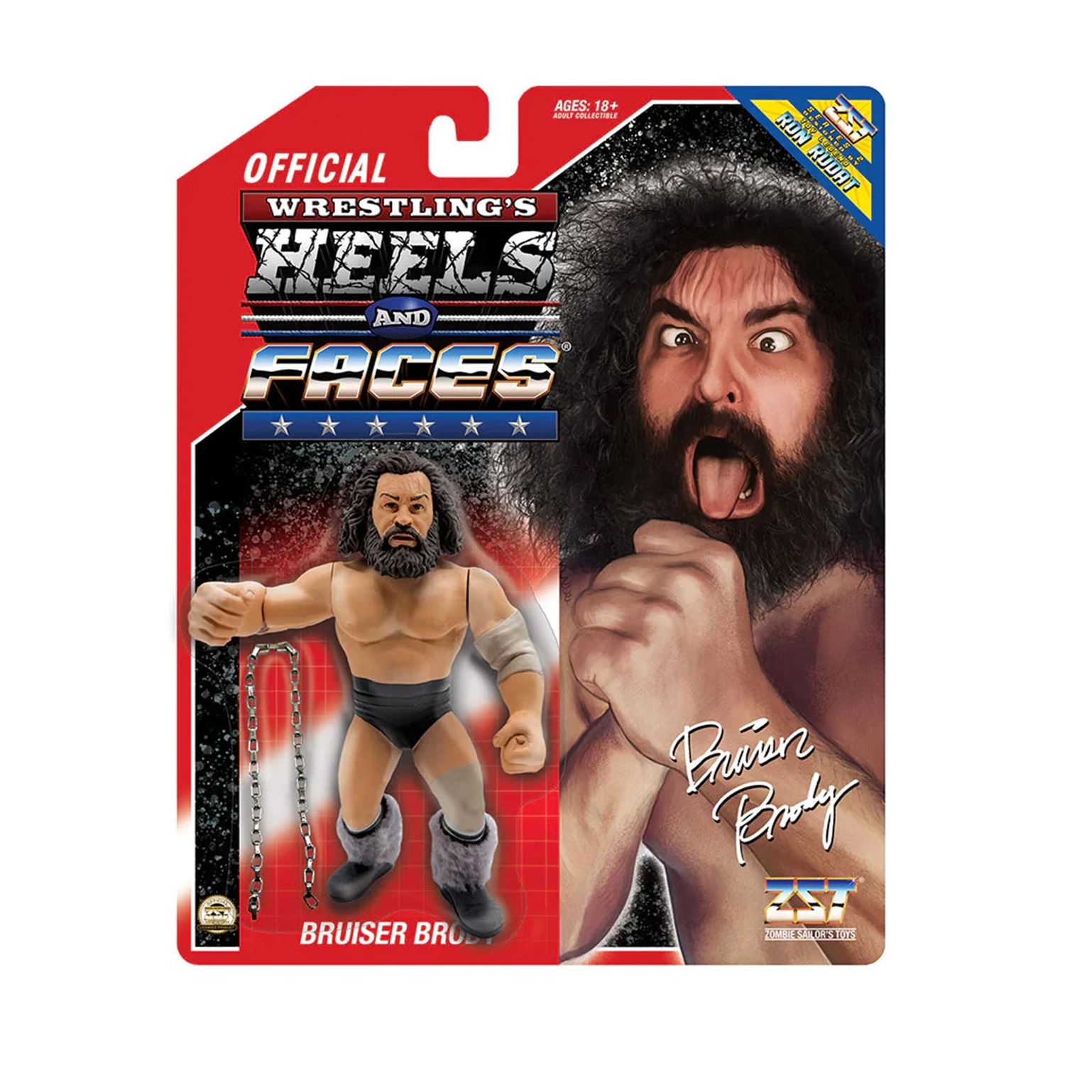 WWE Bruise Brody 4 1/2"H Wrestling's Heels and Faces Series 2 Action Figure