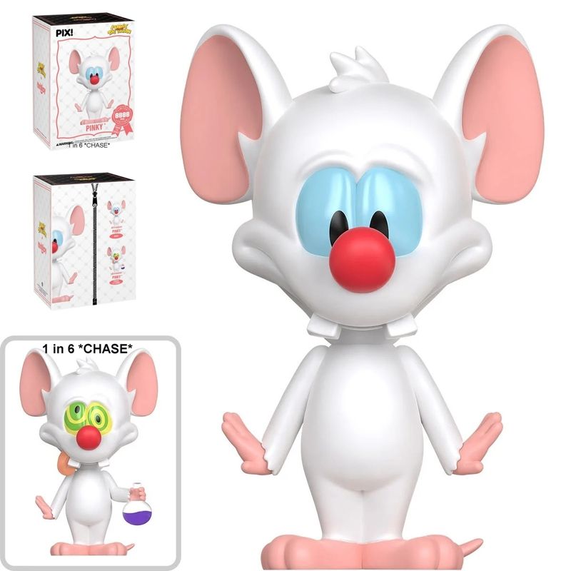 Pinky and the Brain - Pinky Smiling / Dizzy PIX! Vinyl Figure *CHANCE OF CHASE*