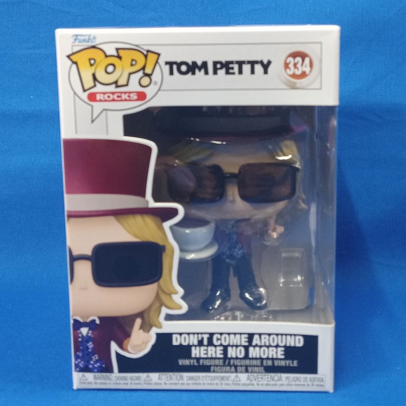 Tom Petty "Don't Come Around Here No More" 4 1/2"H POP! Rocks Vinyl Figure #334 * DAMAGED BOX *