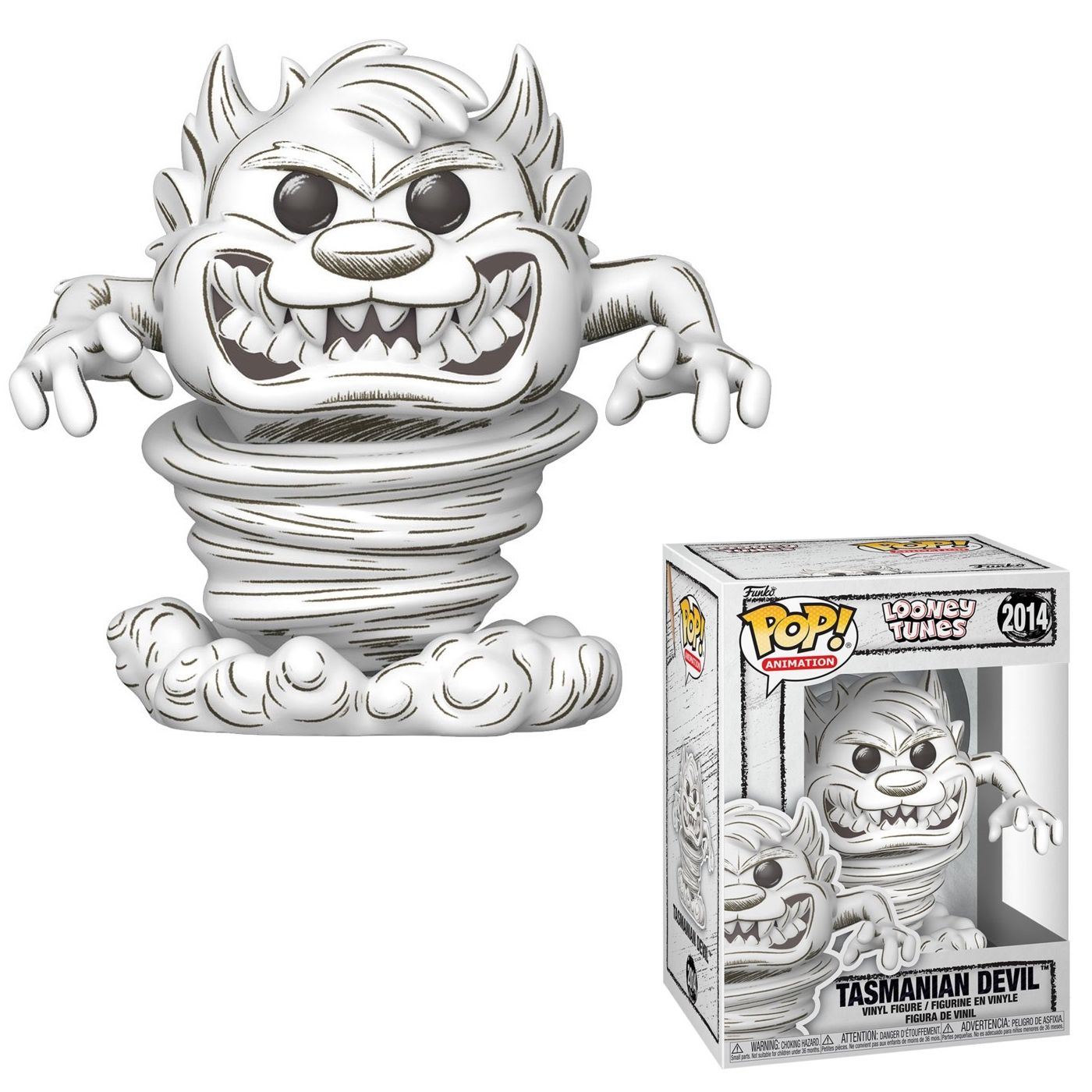 Looney Tunes 4"H Tasmanian Devil Wave 6 POP! Animation Vinyl Figure #2014 - Sketched