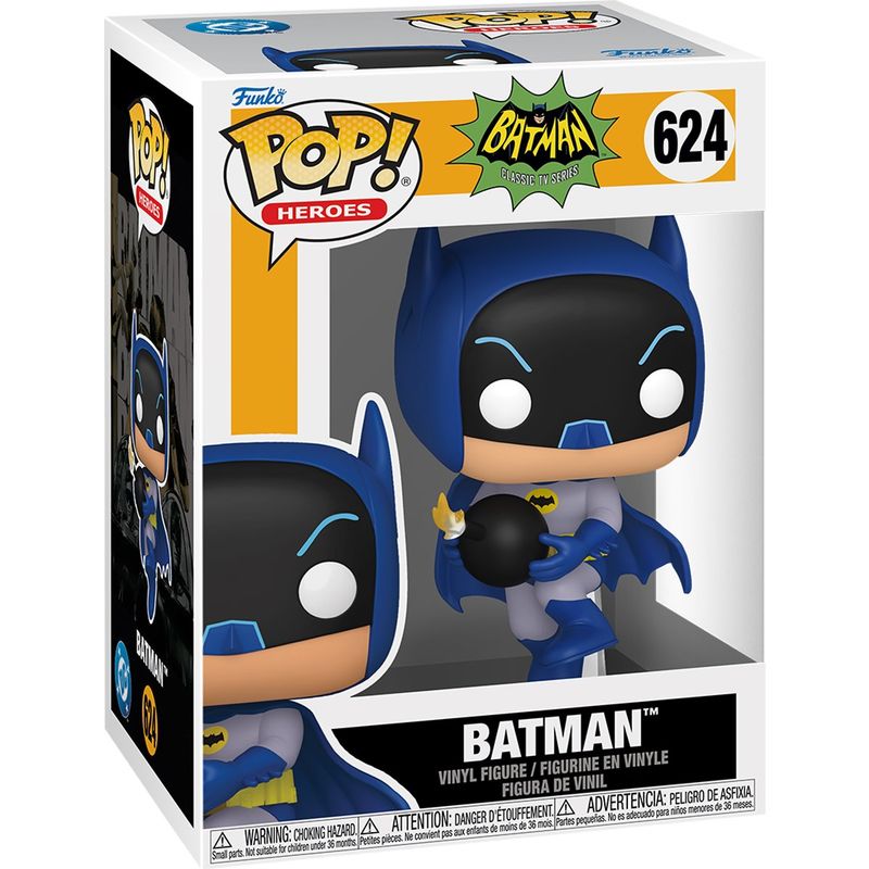 Batman 1966 4 1/2"H Batman POP! Heroes Vinyl Figure #624