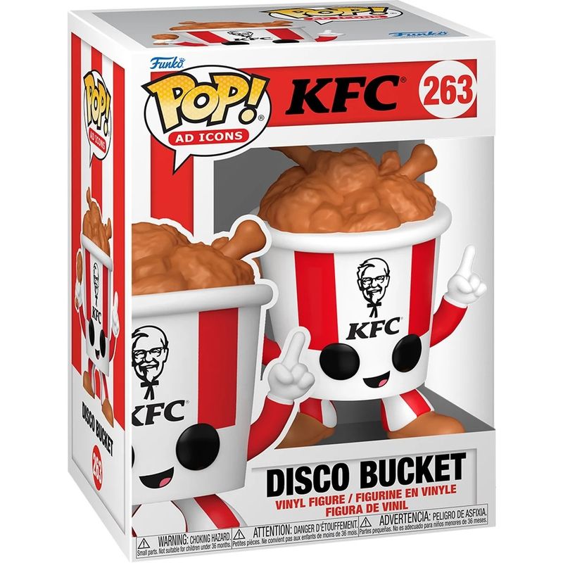 KFC Disco Bucket 4"H POP! Ad Icons Vinyl Figure #263