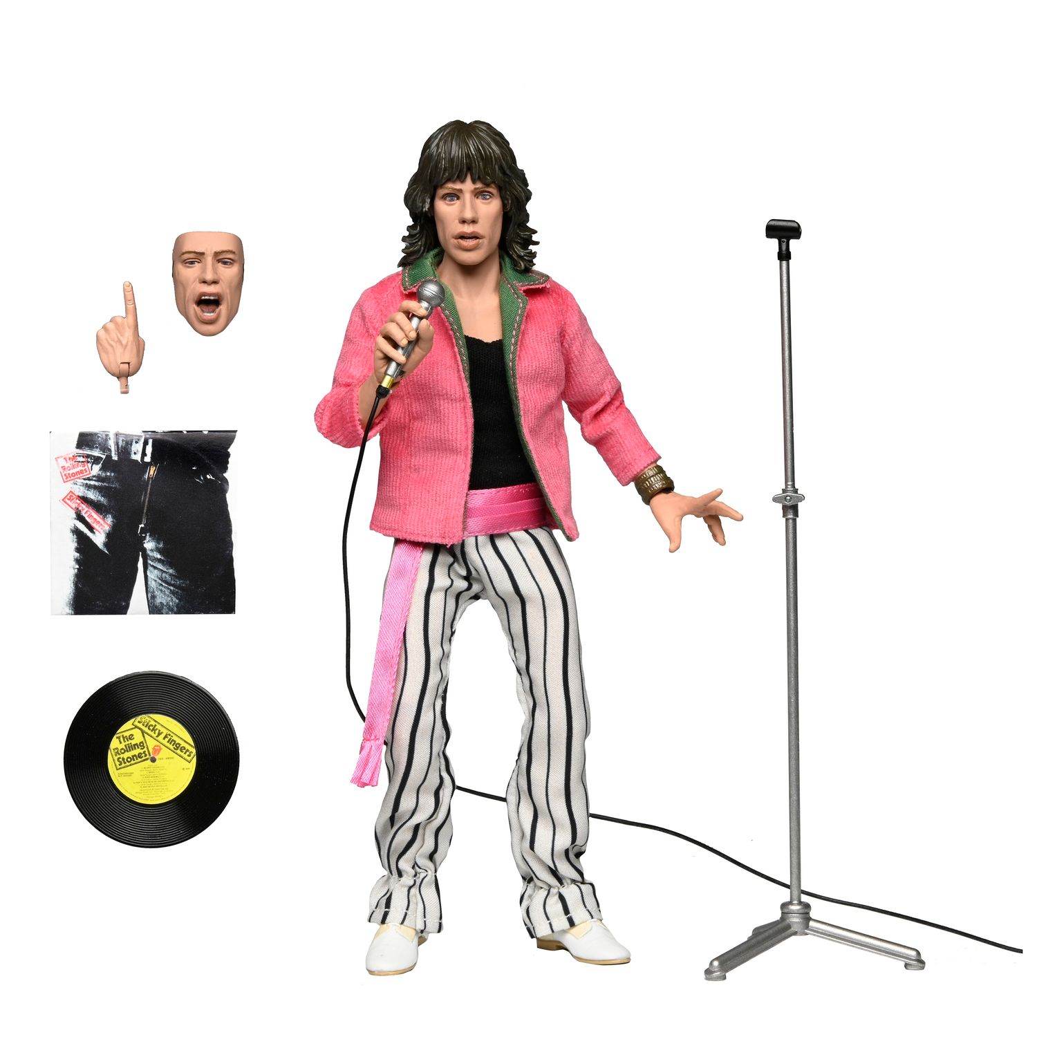 The Rolling Stones 8"H Mick Jagger Action Figure by NECA