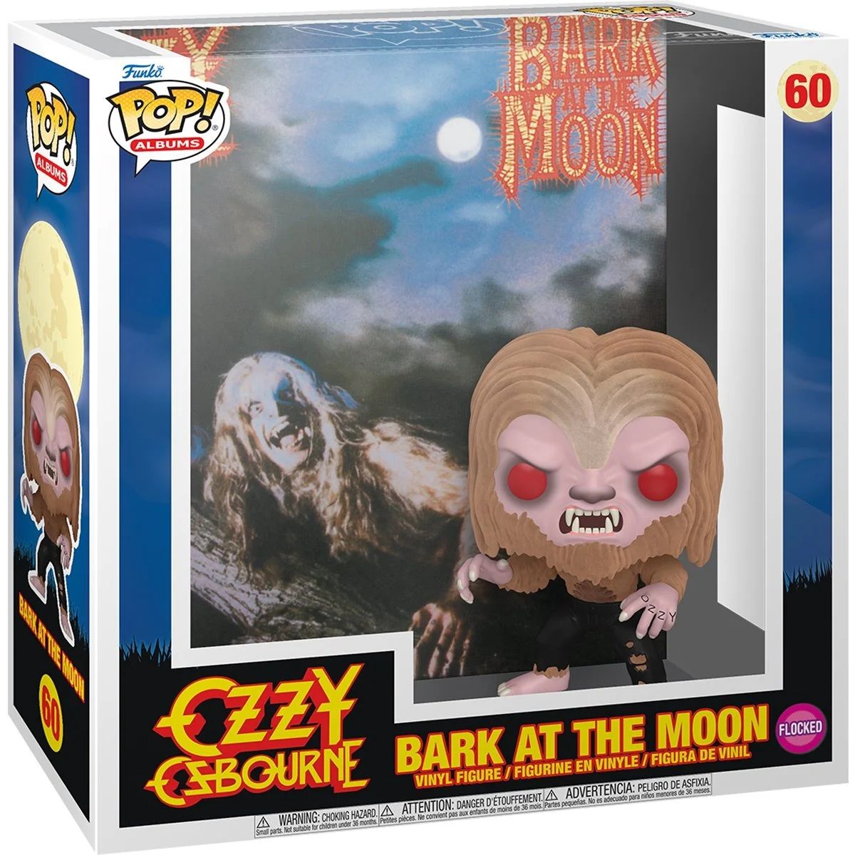Ozzy Osbourne "Bark at the Moon" FLOCKED POP! Albums #60 Vinyl Figure