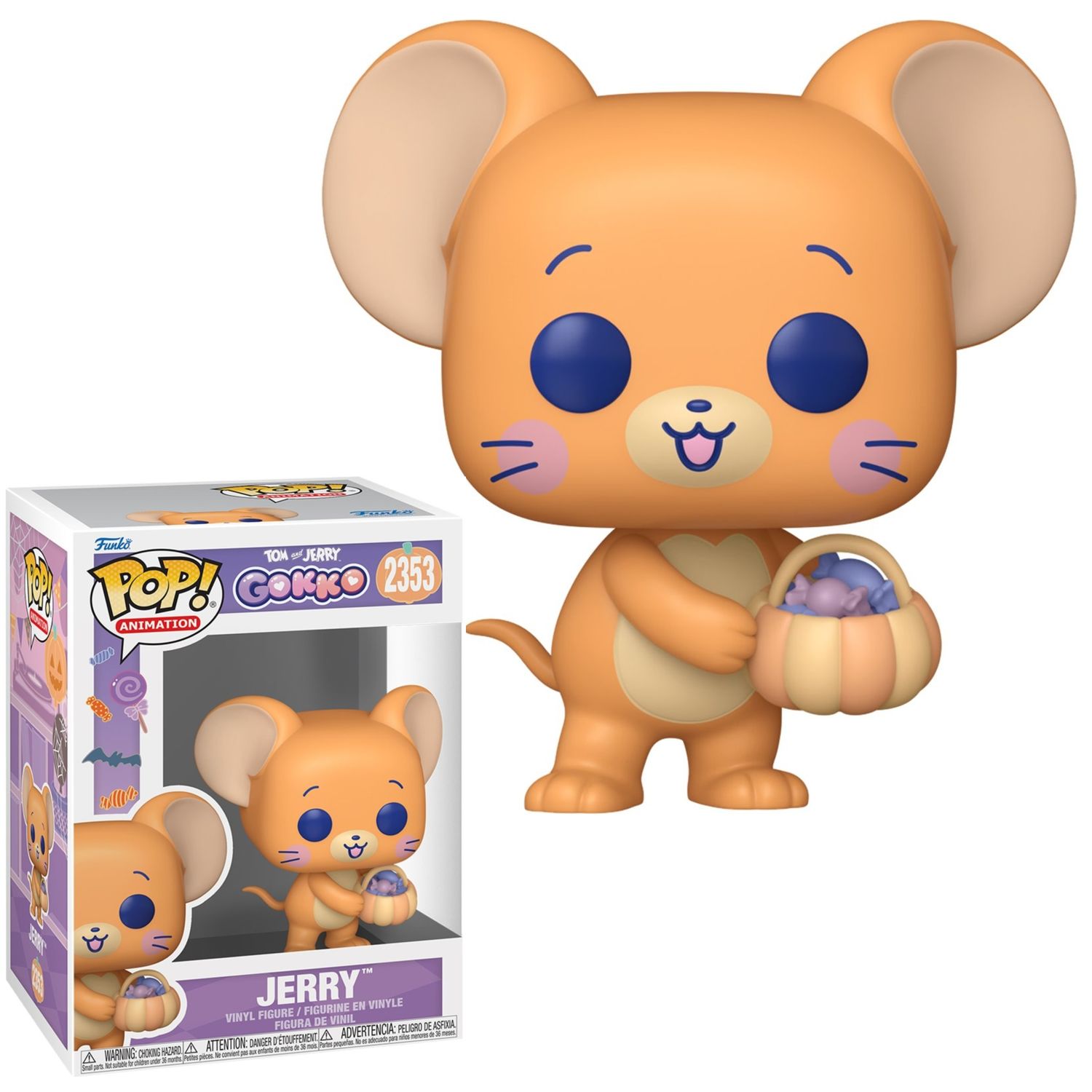 Tom &amp; Jerry 3 3/4"H JERRY Gokko Halloween POP! Animation Vinyl Figure #2353