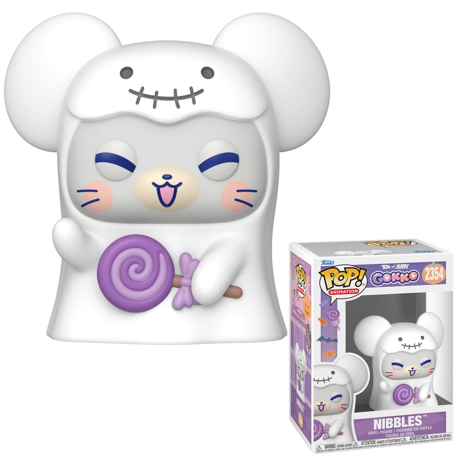 Tom &amp; Jerry 3 3/4"H NIBBLES Gokko Halloween POP! Animation Vinyl Figure #2353