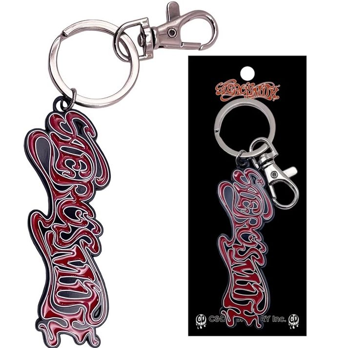 Aerosmith Logo Enameled Metal Keychain