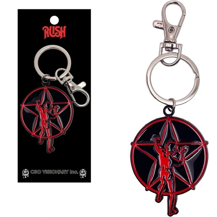 RUSH Starman Enameled Metal Keychain