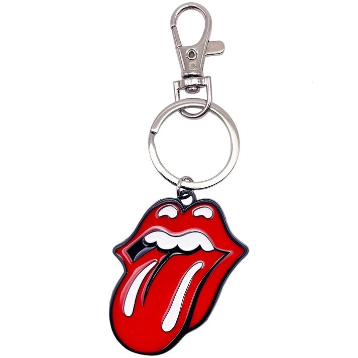 The Rolling Stones Tongue Enameled Metal Keychain