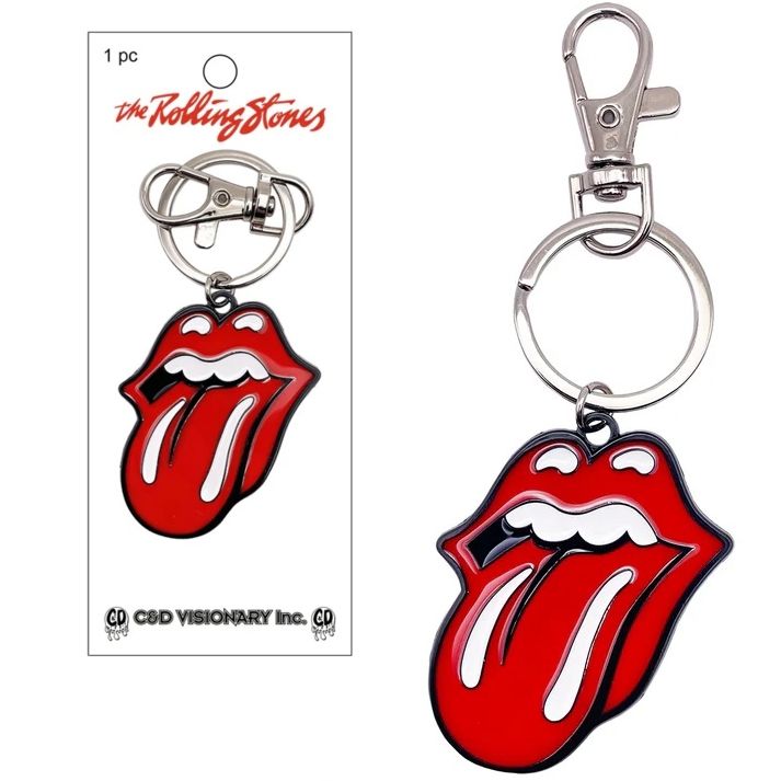 The Rolling Stones Tongue Enameled Metal Keychain