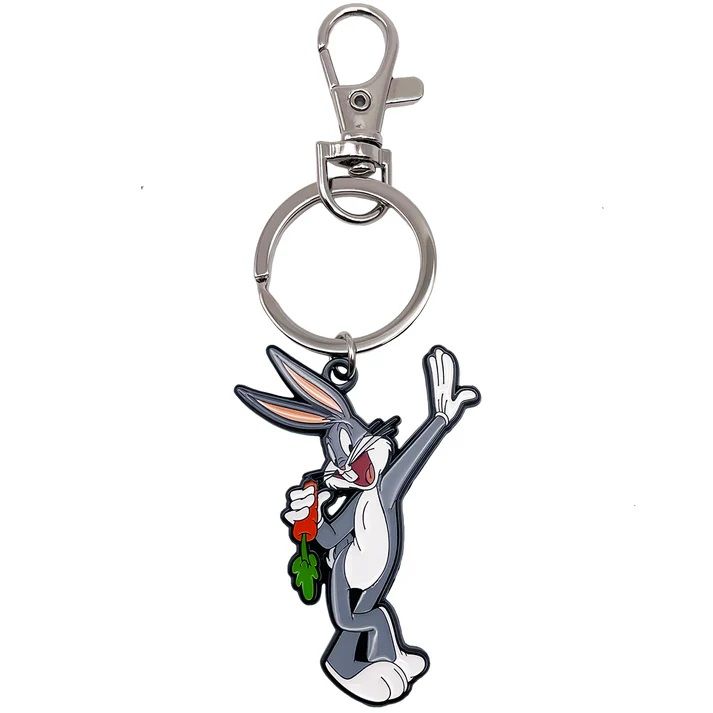 Looney Tunes Bugs Bunny Enameled Metal Keychain