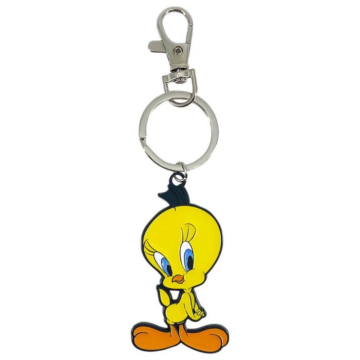 Looney Tunes Tweety Enameled Metal Keychain