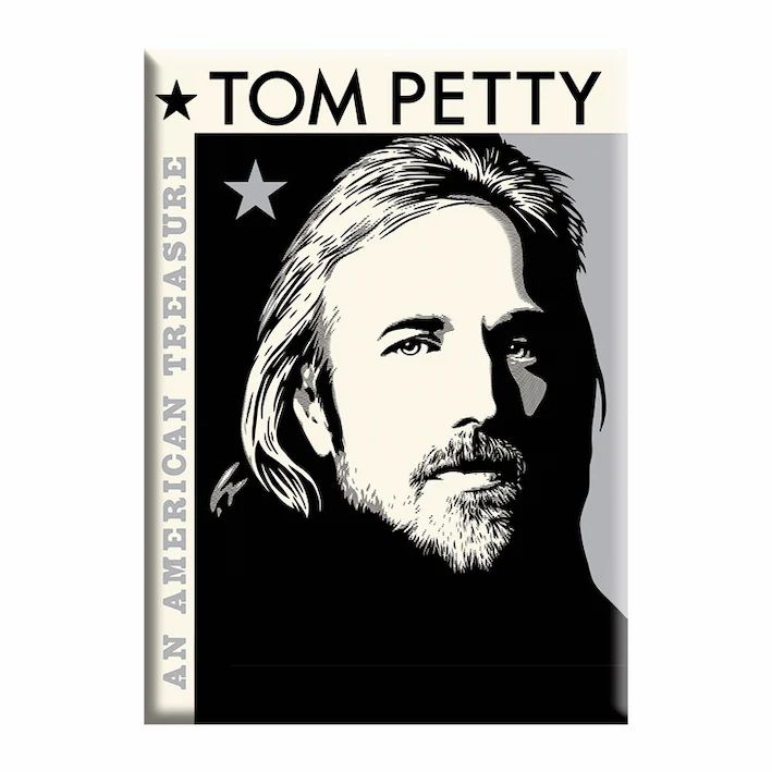 Tom Petty "An American Treasure" LARGE Metal Magnet