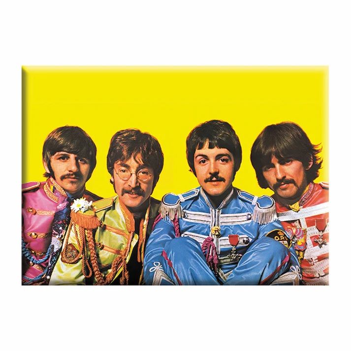 The Beatles Sgt. Pepper LARGE Metal Magnet