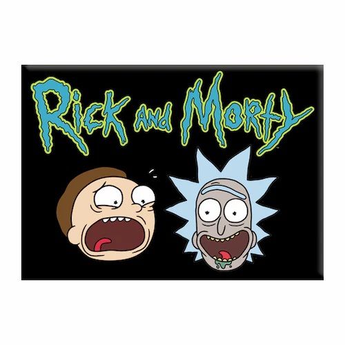 Rick and Morty LARGE Metal Magnet